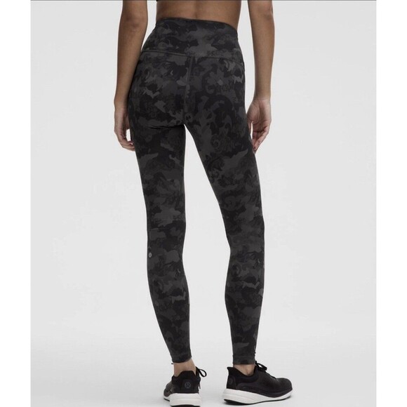 Lululemon Wunder Train High-Rise Tight 28" Lace Black Multi Size 14 NWT - Picture 1 of 5